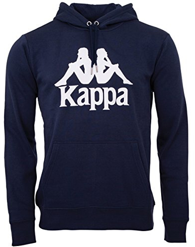 Kappa Unisex Hooded Sweatshirt Navy 705322 821, Bekleidungsgröße:S