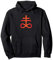 Gothic Satanischer Luzifer Schwefel Verkehrt Leviathan Kreuz Pullover Hoodie