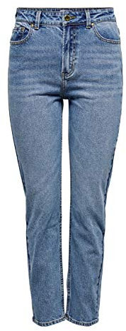 ONLY Femme Onlemily Life Hw St Ankle Mae0012 Noos Jeans Not Applicable, Denim Bleu Moyen, 31/34