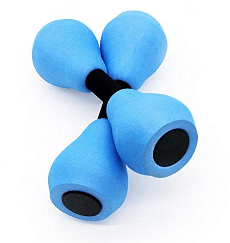 Prom-note Unisex's Aqua Dumbbells, Water Fitness Dumbbell, 1 Pair Foam Resistance Barbells Pool Barbell Float Aqua Exercises Equipment For Water Aerobics Bodybuilding Training Fitness Yoga