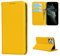 Copmob Phone Case iPhone 11 Pro Max,Flip Genuine Leather Wallet Case,[4 Slots][Magnetic closure][With Lanyard],Protective Cover Case for iPhone 11 Pro Max - Yellow