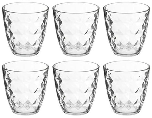 Secret de Gourmet - Lot de 6 Gobelets Bas Fabi'Eau 25cl Transparent