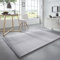 Taracarpet Waschbarer Flauschiger Uni Kurzflor Teppich, Anti-Rutsch, Felloptik, Super Soft Grau 050x080 cm