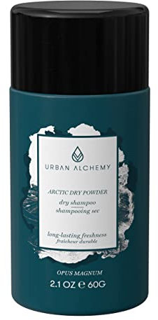 URBAN ALCHEMY Alchemy Trockenshampoo Arctic Dry Shampoo, Haar Puder für ein Langanhaltendes Frischegefühl, Gegen fettende Ansätze, Trockenshampoo für beruhigte Kopfhaut, 60g