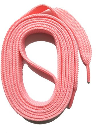 SNORS SCHNÜRSENKEL flach ROSEE 100cm, reißfest, Made in Germany, universelle Flachsenkel aus Polyester für Sportschuhe Sneaker Turnschuhe und Halbschuhe - ÖkoTex, 10mm breit