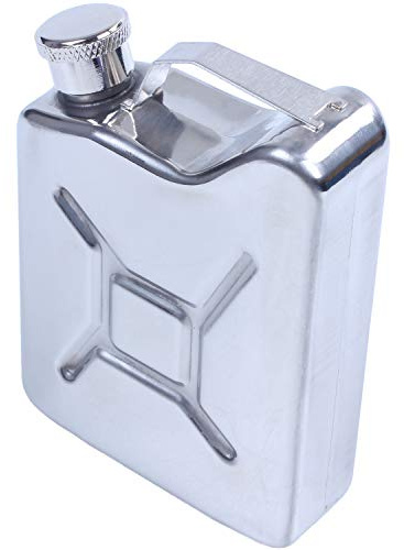 Ghulumn Mini Edelstahl 5 Unzen Flachmann Schnaps Alkohol Brenngas Benzinkanister
