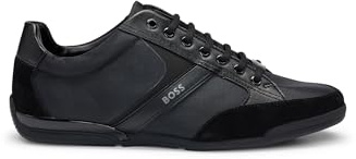 BOSS Baskets en Mélange De Matières avec Similicuir Et Cuir Suédé