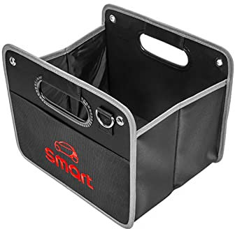 WMTCNC Auto Zubehör Modifizierte Kofferraumbox Heckbox Aufbewahrung Und Veredelung Faltbar Für Benz Für Smart 450 451 453 Fortwo Forfour 1998-2023 (Color : There is a Logo Cell)