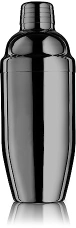 Final Touch Double Wall Black Chrome Stainless Steel Cocktail Shaker (FTA1850-19)