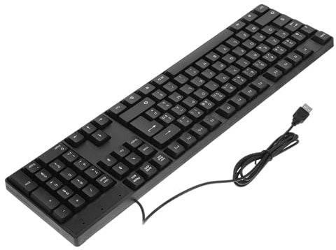 Hemobllo Office Usb Wired Keyboard for Laptop Desktop French Layout No Driver Needed Design for Gaming and Typing Compact Easy Setup