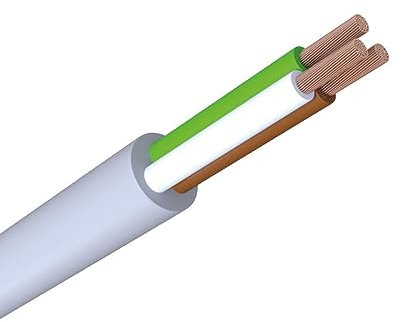 WITTKOWARE LiYY 3x0,14mm² Elektronik-Steuerleitung ohne Abschirmung, Kupfer, Mantelfarbe grau, Kabellänge 25m