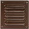 Vent Systems - 16,5 x 16,5 cm – Braun – Metall-Lüftungsabdeckung – quadratische Soffiten-Lüftungsgitter – Gitterabdeckung – eingebauter Insektenschutz – HVAC-Lüftungsöffnungen für Badezimmer