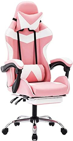 NATWEE Bürostuhl Gaming-Stuhl, Tisch und Stuhl mit hoher Rückenlehne, Spielstuhl, Bürostuhl, Computerstuhl, Hebe-Arbeitsstuhl aus PU-Leder, Stuhl (Farbe: Rosa) It's so Kind of You