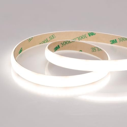 JOYLIT 24V Diffuses LED Streifen 4000K Neutralweiß 5M IP65 Wasserdicht, CE UL PRO 280LEDs/M 9000LM Superhell Nicht Punktlos CRI 92+ 100W Dimmbar Band LED Für Kommerzielle, Zuhause (Nur LED Strip)