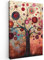 MuchoWow© Impression sur Toile Decoration Murale Peinture 60x90 cm Tableaux Decoratifs Muraux Décoration Chambre Arbre de vie - Fleurs - Rose - Hippie - Art
