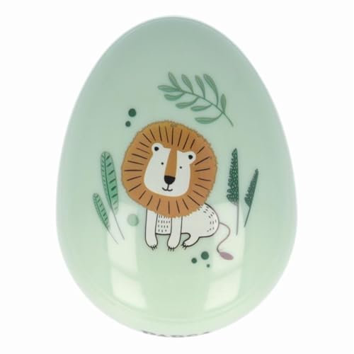 PARSA Beauty Kinder Entwirrbürste Safari – Grün, ohne Griff, Löwen Print – Schmerzfreies Bürsten, geschmeidiges Haar – Leicht anzuwenden, für alle Haartypen – Ideal für Reisen – 10,5 x 6,7 x 4,4 cm