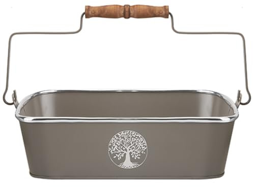Quickdraw Tree of Life Metal Potting Tray for Greenhouse & Garden | Tidy Solution for Plants Flowers & Seeds | Gardeners Essential (Grey)