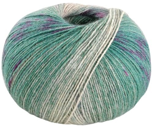 LANA GROSSA Meilenweit 100 Alpaca | Kuschelweiches Alpaka-Sockengarn, im Wollprogramm bis 30°C | Handstrickgarn aus 70% Alpaka & 30% Polyamid | 100g Wolle zum Stricken & Häkeln | 420m Garn FB2203