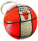 Generico Boule porte-clés compatible avec NBA Bulls couleur orange et argent Basket Gadget accessoires idée cadeau homme femme enfant pendentif créatif 3D, orange., Taille Unique