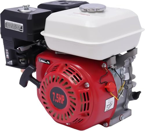 Motor de gasolina de 7,5 CV de 4 tiempos, 212 cc, 5100 W, Go Kart con motor de gasolina, herramienta generadora con arranque manual y refrigeración por aire, ideal para compresores de GoKarts