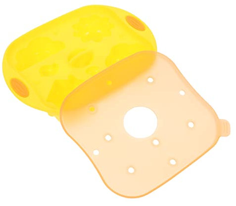 Amosfun herramienta para hornear comida para bebé cosas raras moldes de gelatina molde de silicona utensilios cocina niños molde de cocina molde de congelación gel de sílice Yellow