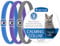 Amexo 3 Pack Cat Collar Repellent, Cats Collars Adjustable Cats Calm Collar Lavender Scent Relaxing Cat Collar Slow Release Cats Collars Waterproof Protection Collar for Small,Medium,Large Cats, 38cm