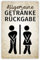 Lustiges Alu-Schild „Allgemeine Getränkerückgabe“ – witziges WC-Schild - hochauflösender Druck – inkl. Aufhängesystem - 30,5 x 20 cm, glänzende Oberfläche