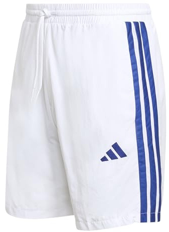 adidas Men's Essentials Three Stripes Chelsea Woven Short, White/Mystery Ink/Mystery Ink/Mystery Ink, 4XL