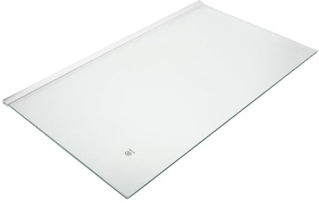 UKCOCO Estante de Vidrio Templado para Refrigerador Divisor Resistente, Soporte para Congelador 40x24 Cm, Transparente, Organizador de Cocina, Repuesto Ajustable