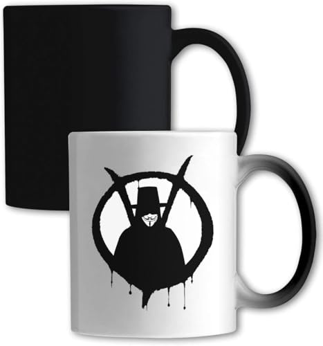 Masked Man Farbwechsel-Tasse, Weiß