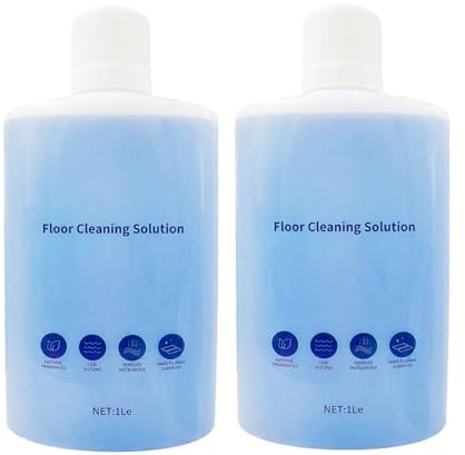 1L Reinigungsmittel Kompatibel mit Roborock Saugrobotern Saros 10r/S8 Maxv Ultra/S8/Qrevo Series und Nass-/Trocken-Stielstaubsaugern F25/Dyad/Flexi Series Bodenreiniger (2er-Pack)