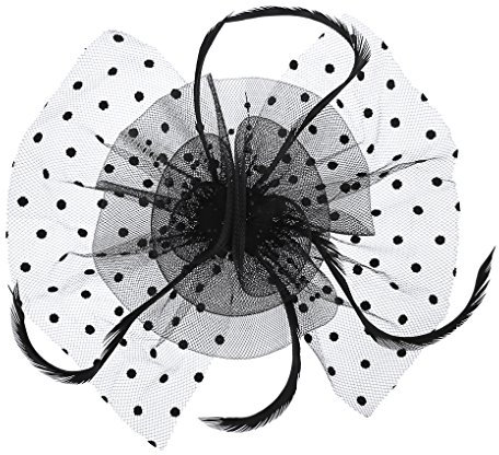 Damen Braut Feder Fascinator, Patei Blumen Kopfschmuck, Garn Braut Haarschmuck, Hochzeit Haar Clip Hut Stirnband, Haarclip Hairpin Haarband für Party Kirche Hochzeit