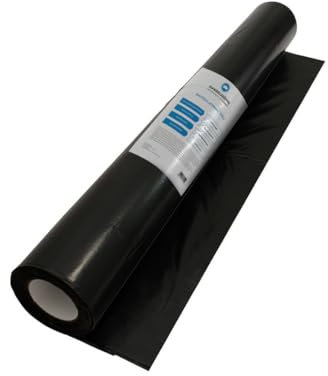 Handelskönig Baufolie schwarz 200 µ 4 x 25 m = 100 m² Baufolie Folie Schutzfolie Abdeckfolie Plane Abdeckplane
