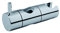 Chrome ABS Slider Shower Bracket, Silver