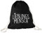 Stoffbeutel Lieblingsmensch/Turnbeutel/Sport-Bag/Gym-Bag/Lustig/Bedruckt mit Spruch/Rucksack/Witzig/Hipster/Schwarz