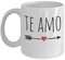 Taza Te amo, taza de café te amo, taza de San Valentín española, regalos para el día de San Valentín
