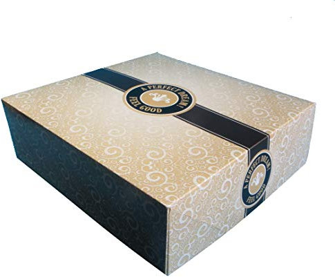 Pro DP 50 Tortenkartons Kuchenschachteln Kuchenkarton Cakebox 34x34x11cm Neutralmotiv Feel Good