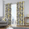 Fusion - Tropical - 100% Cotton Pair of Eyelet Curtains - 66 Width x 72 Drop (168 x 183cm) in Ochre