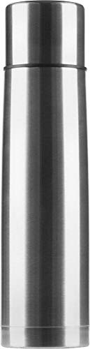 Helios 1104 Active Edelstahl-Isolierflasche 1L Robuste Thermosflasche für Outdoor & Freizeit-BPA-frei-Geeignet für heiße und kalte Getränke, 1 Liter, silber