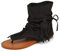 IF Fashion Scarpe da Donna Sandali Indianini Infradito Etnico Frange Pelle Sintetica GLY-103 Nero N.37