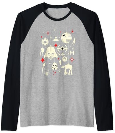 Star Wars Galactic Empire Ornaments Holiday Raglan Baseball Tee