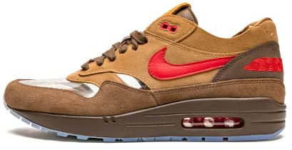 Nike Herren Air Max 1 DD1870, Mittelbraun/transparent/rot, 42 EU