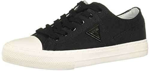 GUESS Women's Pranze Sneaker, Black, 40 EU