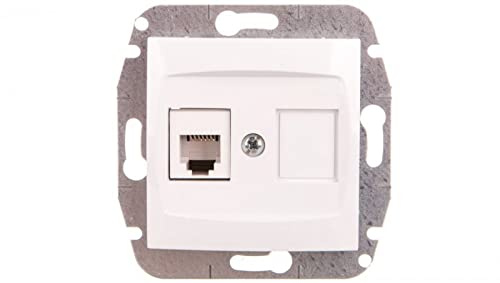 CARLA Telefondose Einzeln RJ11 weiß 1750-10 elektro-plast weiß 5901752635074