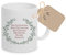 Manufaktur Liebevoll Weihnachtstasse mit Spruch Ein Glühwein, Swei Glühweih, Reih …. I Geschenk für die Vorweihnachtszeit und zu Weihnachten I Glühweintasse aus Keramik