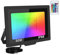 RIGIDON 1 Pieza Foco Led RGB Exterior, 50W 5000LM Con Control Remoto Proyector Led, Multicolor Estroboscópico RGB Regulable Luz de pared Para Jardín,Fiestas, Terraza, IP66 Impermeable Floodlight