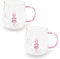 Blümelhuber 2er Set Hasen Tasse Glas Tassen Ostern - Tee Tasse Büro - Cappuccino Tassen - Kaffee Glas Tasse Hase - Hasentasse