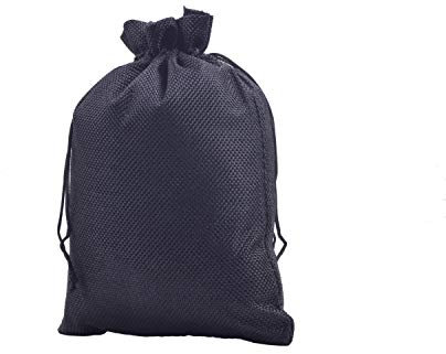 KONMAY 10er Set 20x30cm Schwarz Jutesäckchen Geschenkbeutel mit Kordelzug, Groß Jutebeutel Leinensäckchen Sackleinen Schmuckbeutel mit Kordelzug für Lavendelblüten, Schmuck, Geschenke