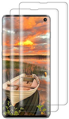 XSWO 2 Pièces Verre Trempé Galaxy S10, Vitre Protection S10 [3D Couverture Complète] [Haute Sensibilité] [Anti Rayures] [sans Bulles] [Pose Facile] Film Protection d'écran Galaxy S10