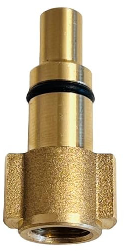 M&M Smartek Hochdruckreiniger Adapter für/kompatibel zu Lavor, Parkside, Ferrix 1/4 IG - Anschluss 1: 1/4 Innengewinde - Anschluss 2: Bajonett Adapter für Lavor, Parkside etc